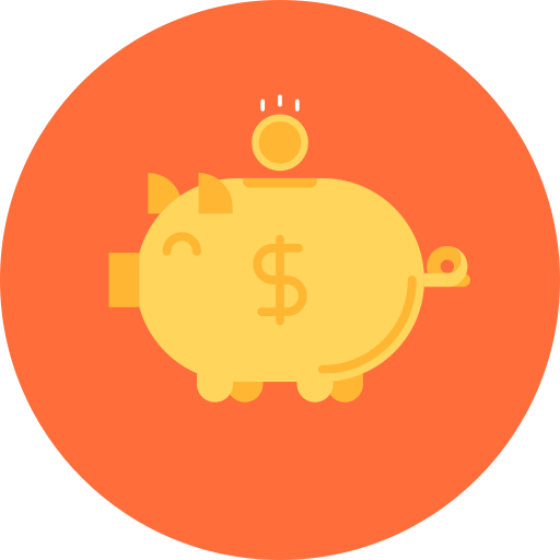 Piggy bank Maxim Basinski Premium Circular icon