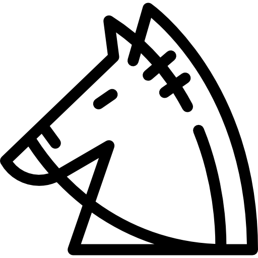 Horse Detailed Rounded Lineal icon