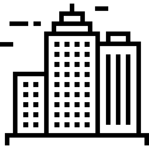 Cityscape Maxim Flat Lineal icon