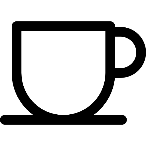 tasse à thé Basic Rounded Lineal Icône
