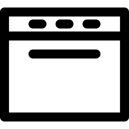 afwasmachine Basic Rounded Lineal icoon