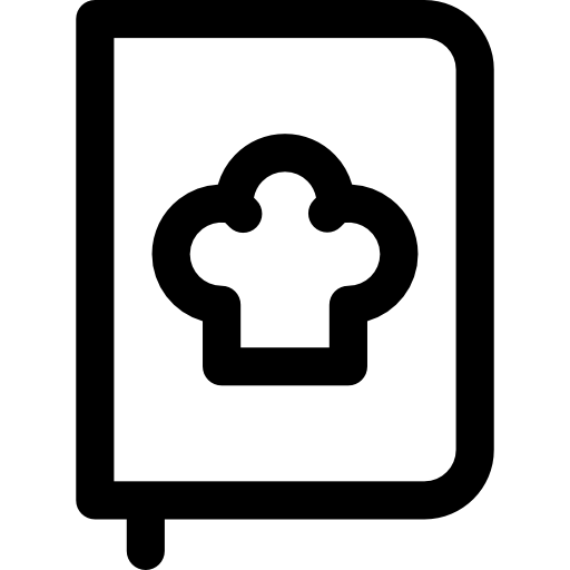 receta Basic Rounded Lineal icono