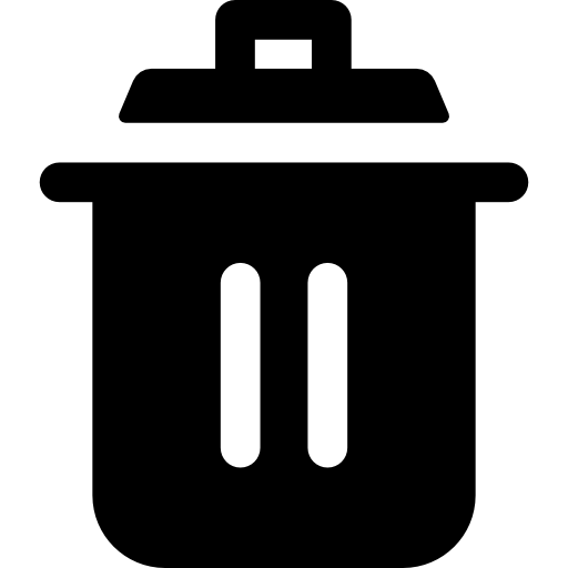 Garbage Basic Rounded Filled icon