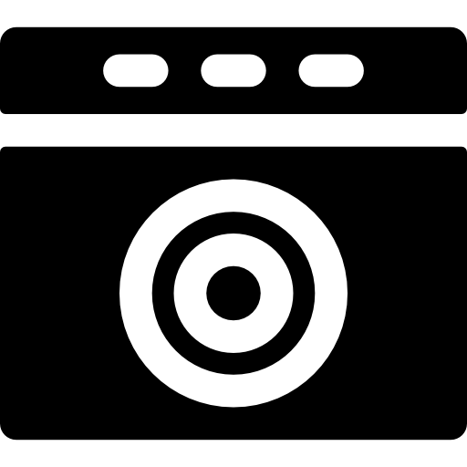 Washing machine Basic Rounded Filled icon