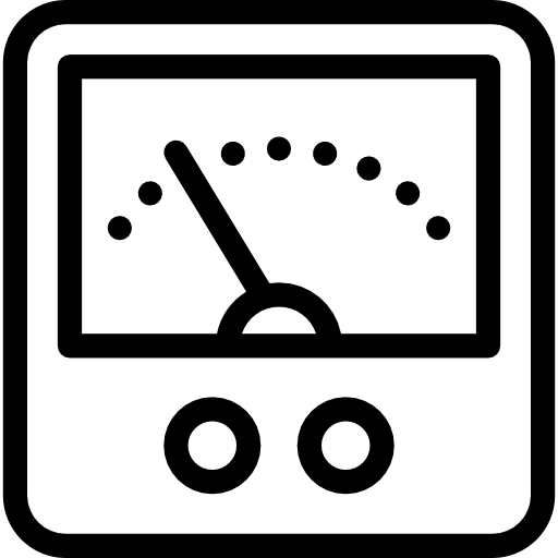 Voltmeter Detailed Rounded Lineal icon