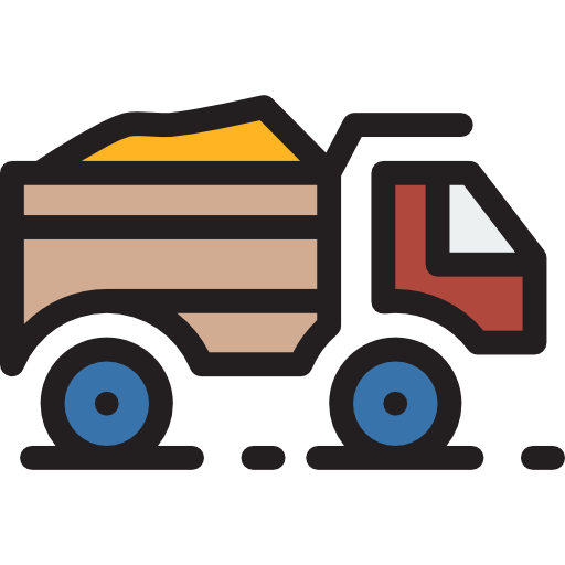 Truck Detailed Rounded Lineal color icon