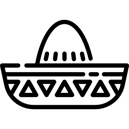 cappello messicano Special Lineal icona