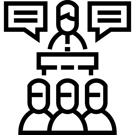 会議 Detailed Straight Lineal icon