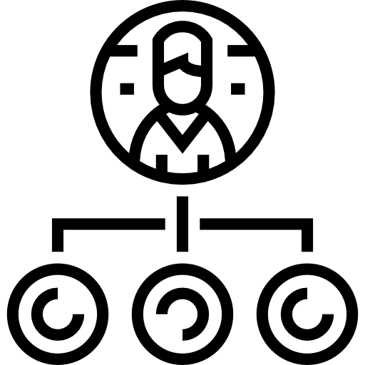 organización Detailed Straight Lineal icono