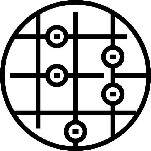 networking Detailed Straight Lineal Ícone