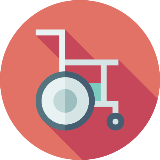 車椅子 Flat Circular Flat icon