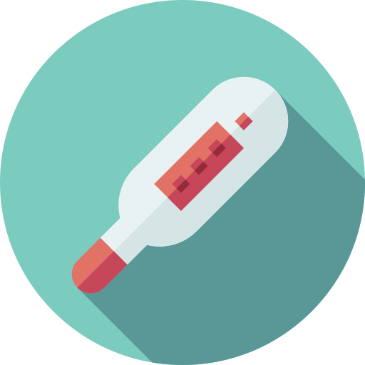 thermometer Flat Circular Flat icon