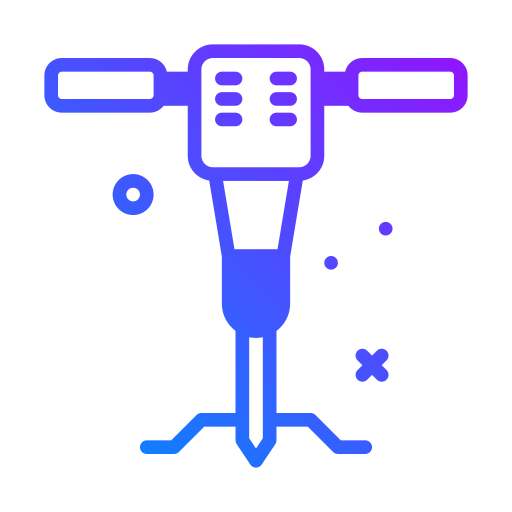 młot pneumatyczny Generic Gradient ikona