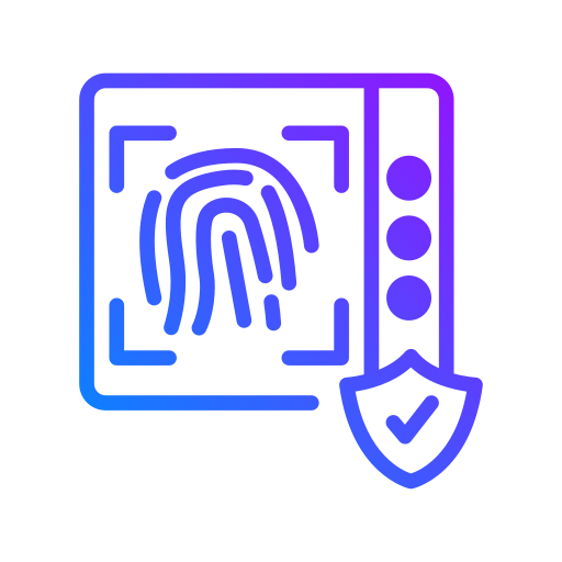 Fingerprint Generic Gradient icon