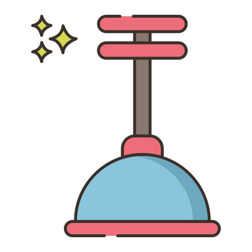 Plunger Flaticons Lineal Color icon