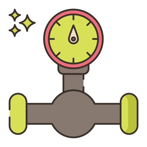 Manometer Flaticons Lineal Color icon