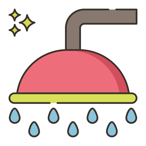 シャワー Flaticons Lineal Color icon