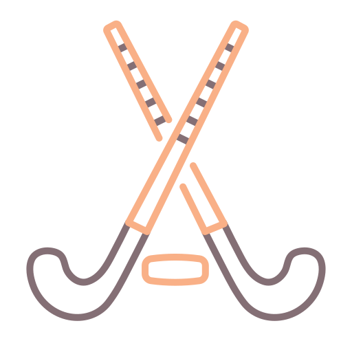 Хоккей Flaticons Lineal Color иконка