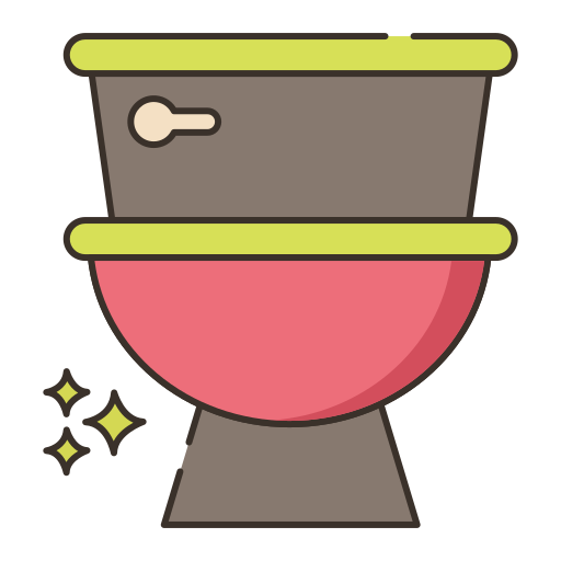 toilette Flaticons Lineal Color icona
