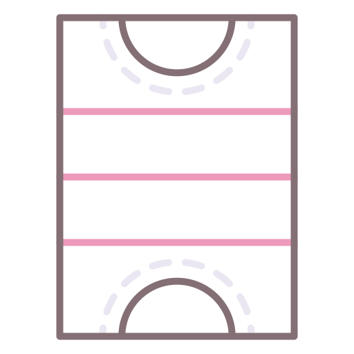 Хоккейное поле Flaticons Lineal Color иконка