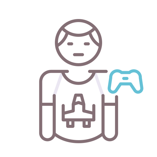 Gamer Flaticons Lineal Color icon