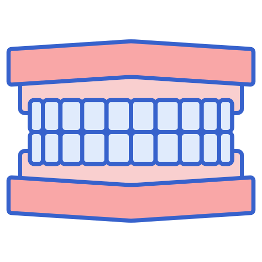zęby Flaticons Lineal Color ikona