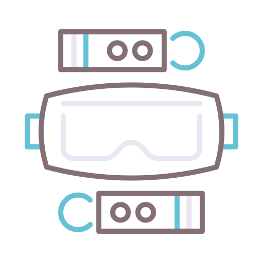 vr brille Flaticons Lineal Color icon
