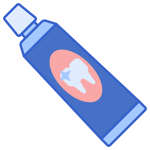 Зубная паста Flaticons Lineal Color иконка