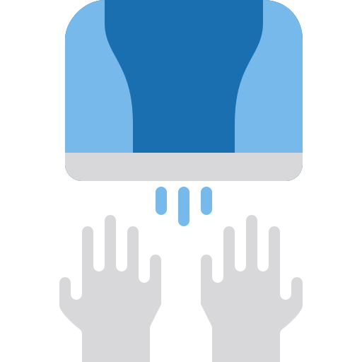 Hand dryer Berkahicon Flat icon