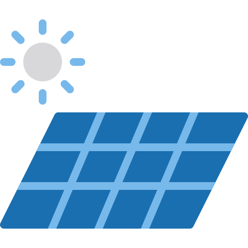 pannello solare Berkahicon Flat icona