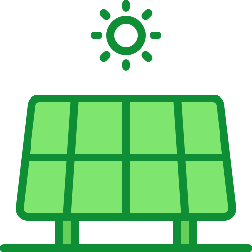 Solar panel Berkahicon Lineal Color icon