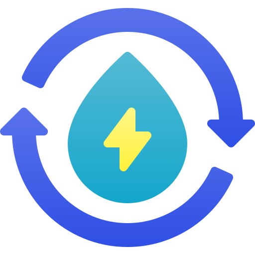 energia wodna Generic Flat Gradient ikona