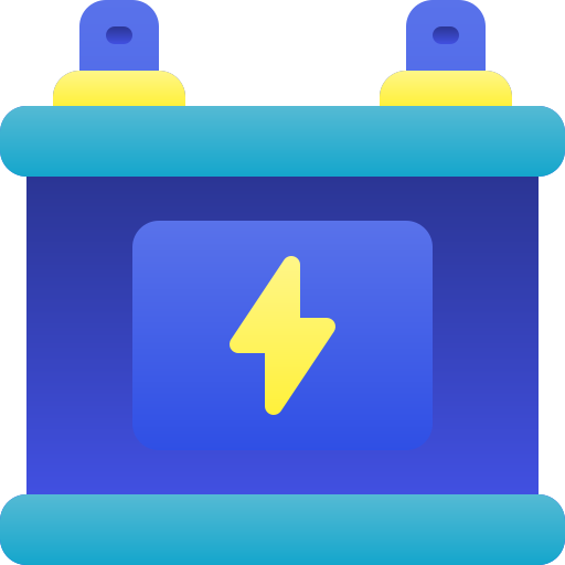 autobatterie Generic Flat Gradient icon