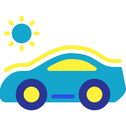 Solar car Berkahicon Flat icon