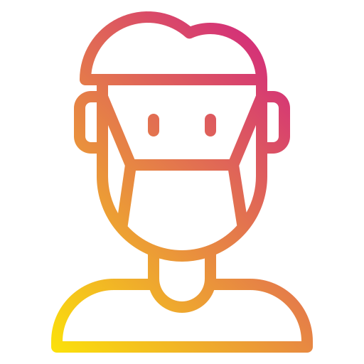 Man Payungkead Gradient icon