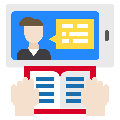Online learning Payungkead Flat icon