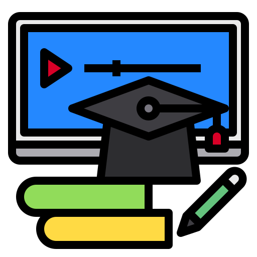 Online learning Payungkead Lineal Color icon