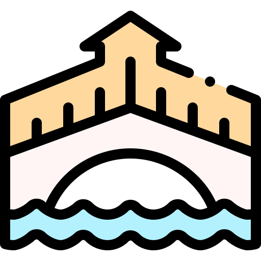 Venice Detailed Rounded Lineal color icon
