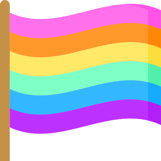Радужный флаг Special Flat иконка