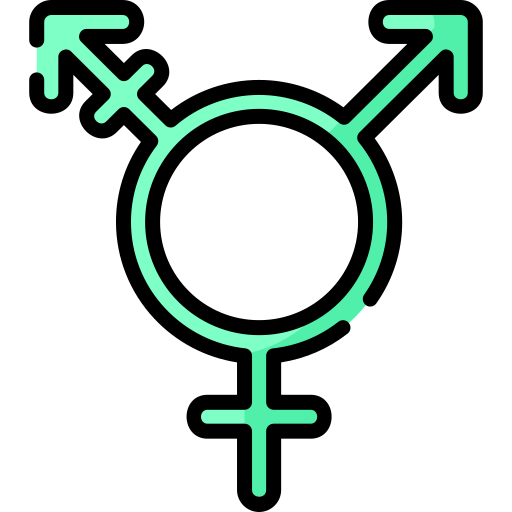 transgénero Special Lineal color icono