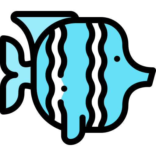 魚 Detailed Rounded Lineal color icon