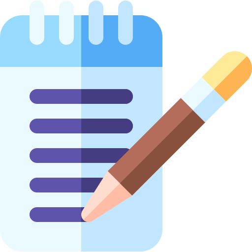 Notepad Basic Rounded Flat icon