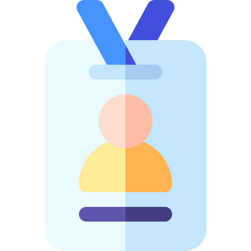 Press card Basic Rounded Flat icon