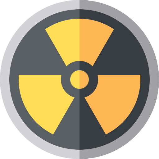 Ядерная энергия Basic Straight Flat иконка