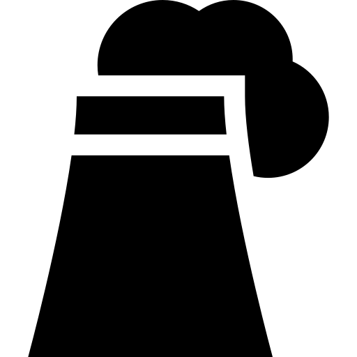 energia nucleare Basic Straight Filled icona