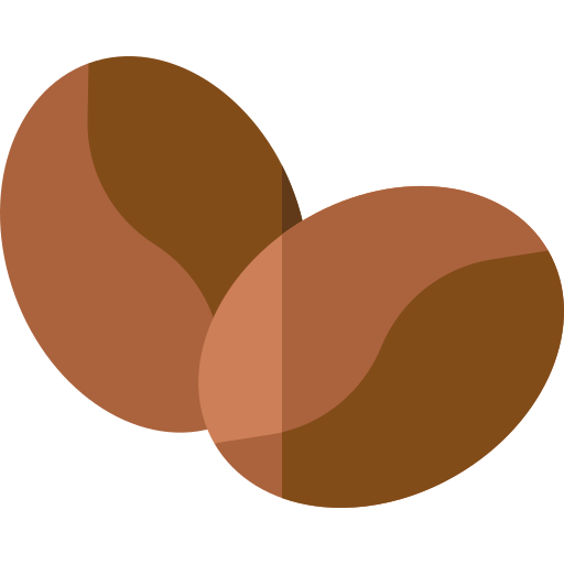 granos de café Basic Rounded Flat icono