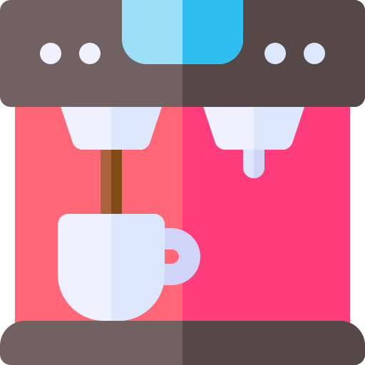 Coffee machine Basic Rounded Flat icon