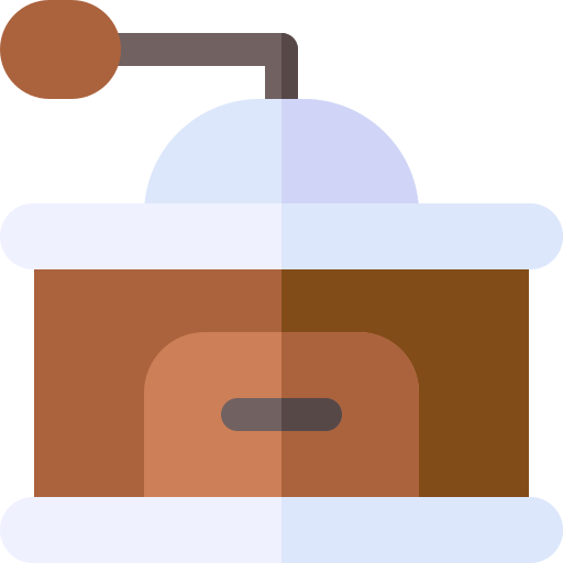 molinillo de cafe Basic Rounded Flat icono