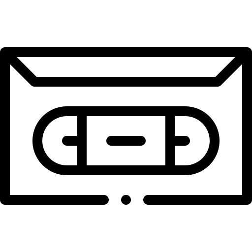 vhs Detailed Rounded Lineal иконка