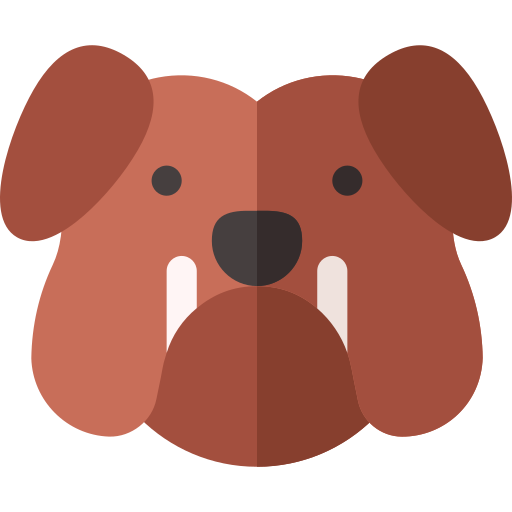 Dog Basic Rounded Flat icon